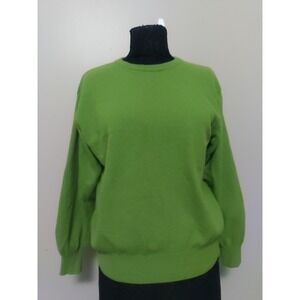 Carducci Women‎ Lime Green Angora Wool Blend Long sleeve Italy Sweater Size L